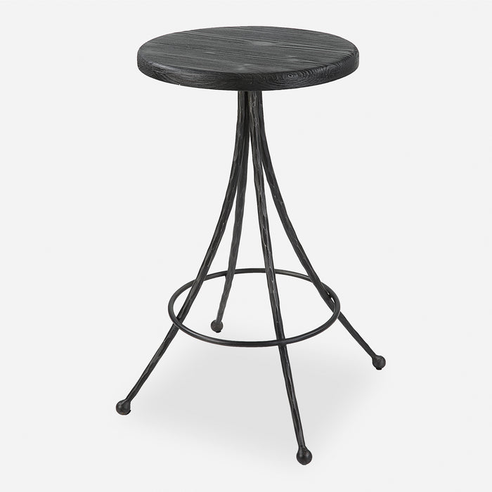 Uttermost Sona Black Counter Stool