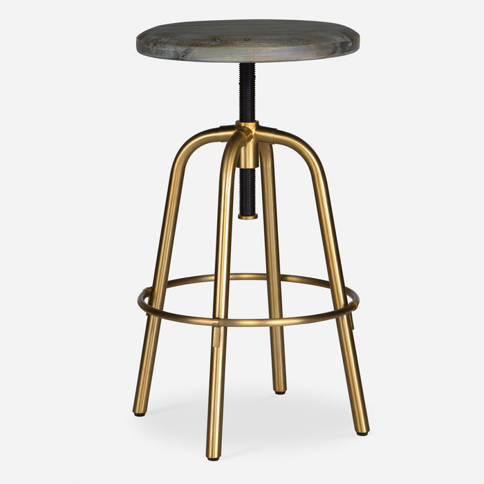 Uttermost Revolve Brass Counter Stool