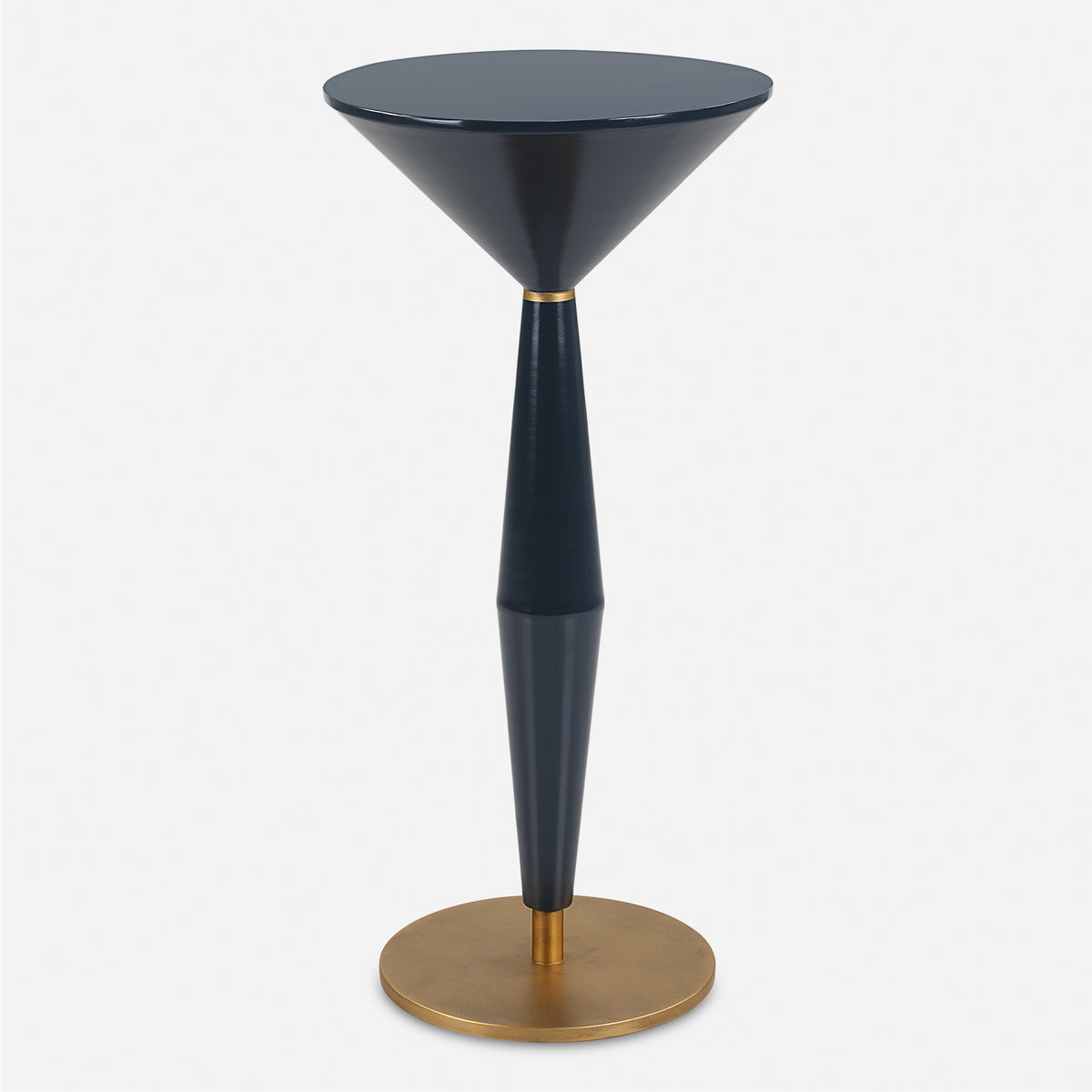 Uttermost Luster Navy Blue Accent Table