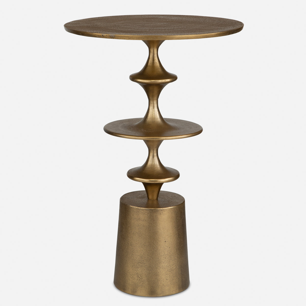 Uttermost Flight Brass Accent Table