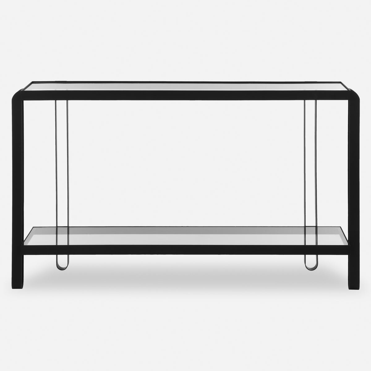 Uttermost Shadow Black Iron Console Table