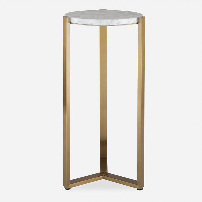 Uttermost Pietra Carrara Marble Drink Table