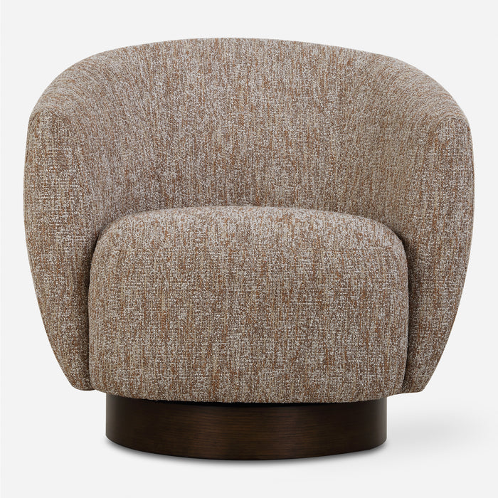 Uttermost Dunes Fabric Swivel Chair