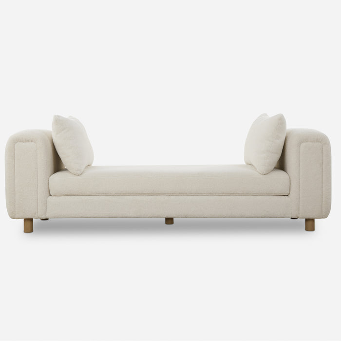 Uttermost Repose Oversized Ivory Bench