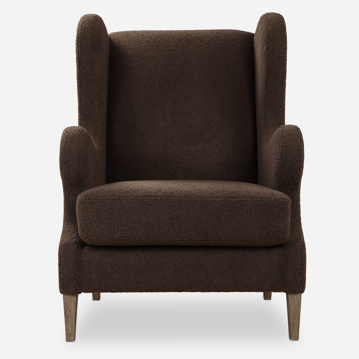 Uttermost Serpentine Brown Fabric Accent Chair