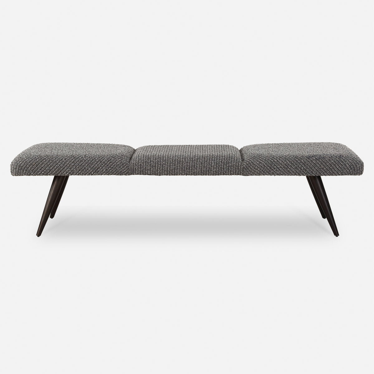 Uttermost Bowtie Charcoal Fabric Bench