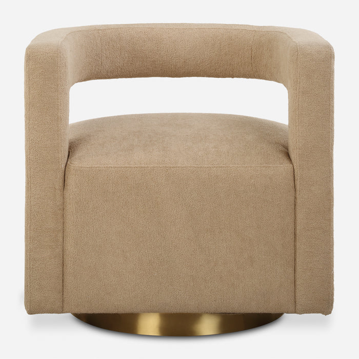 Uttermost Grounded Modern Swivel Chair