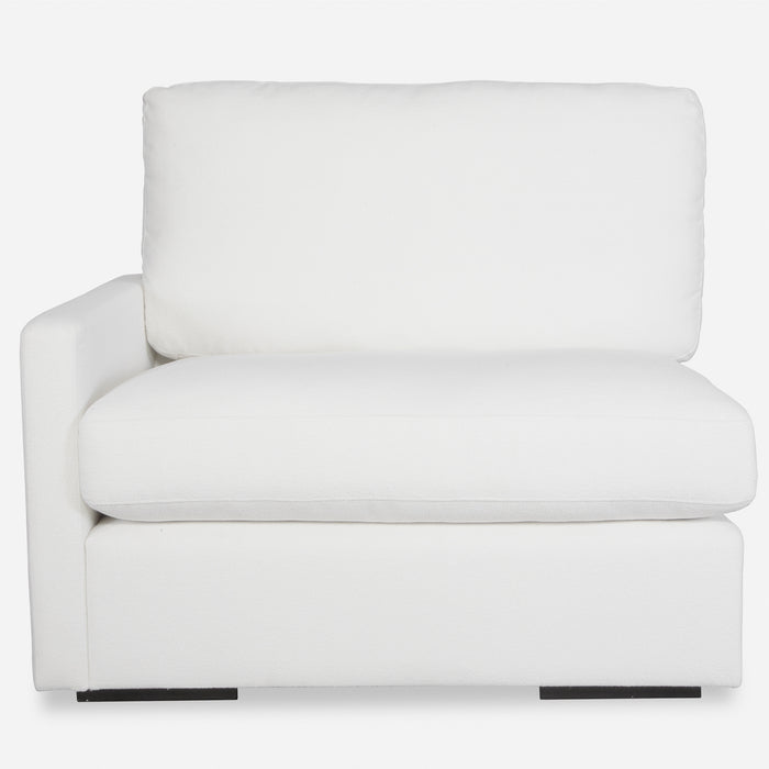 Uttermost Refuge Arctic White Left Arm Facing Sofa