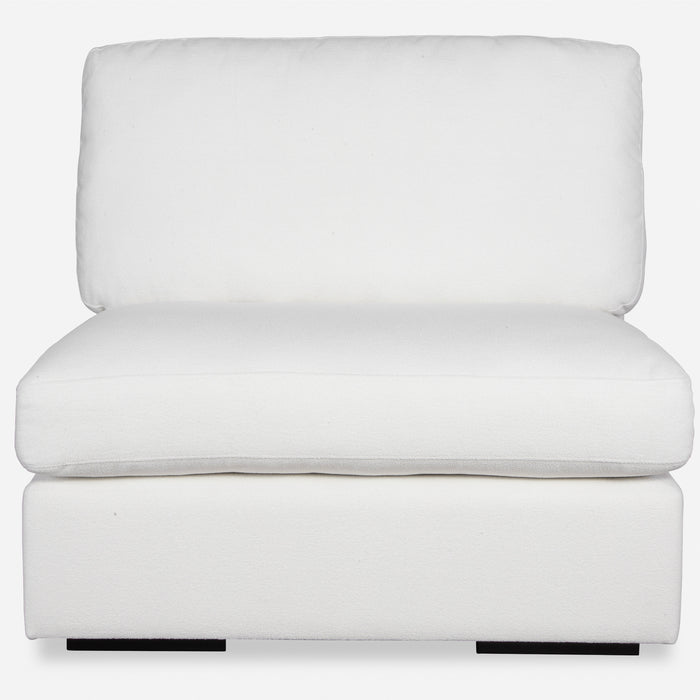 Uttermost Refuge Armless Arctic White Sofa