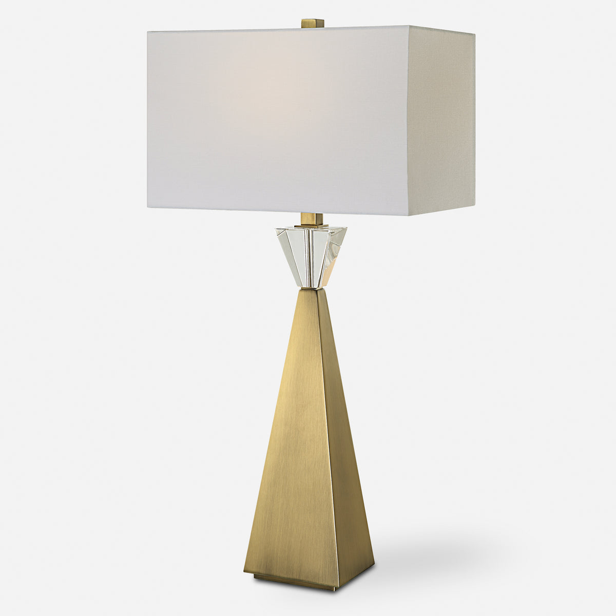 Uttermost Arete Modern Brass Table Lamp