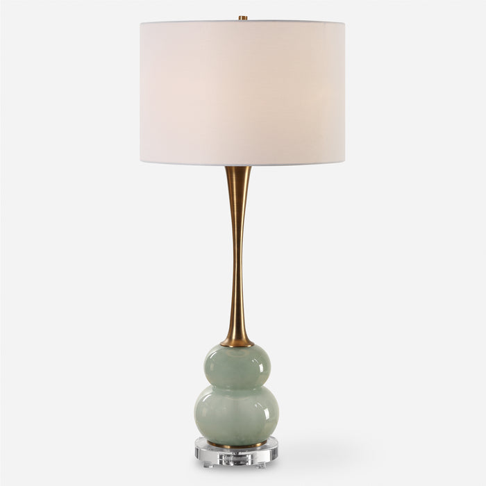 Uttermost Sanctuary Green Gray Table Lamp