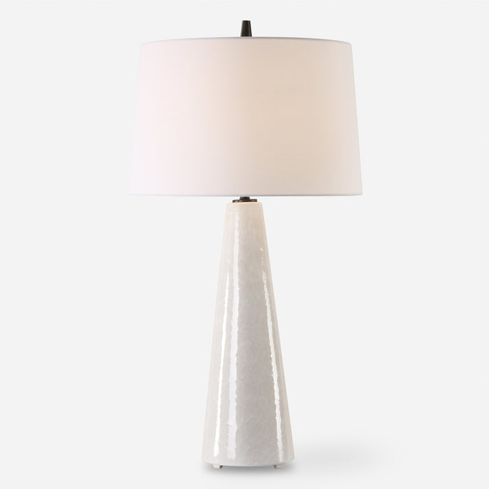 Uttermost Loire Ivory Glaze Table Lamp