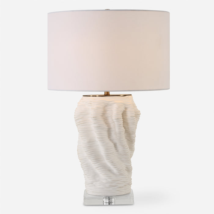 Uttermost Stratified White Table Lamp