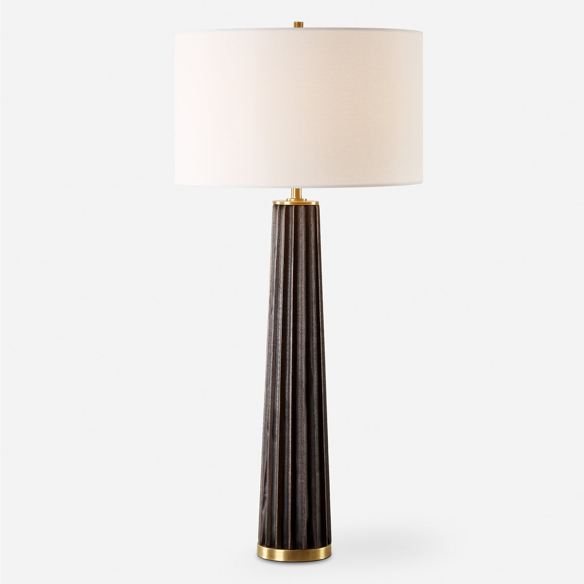 Uttermost Forage Dark Scalloped Table Lamp