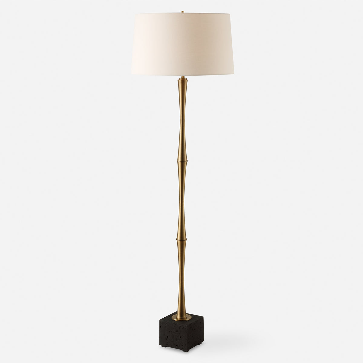 Uttermost Shino Antique Brass Floor Lamp