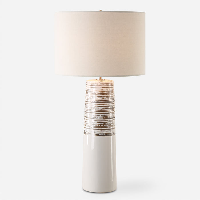 Uttermost Haven White Glaze Table Lamp