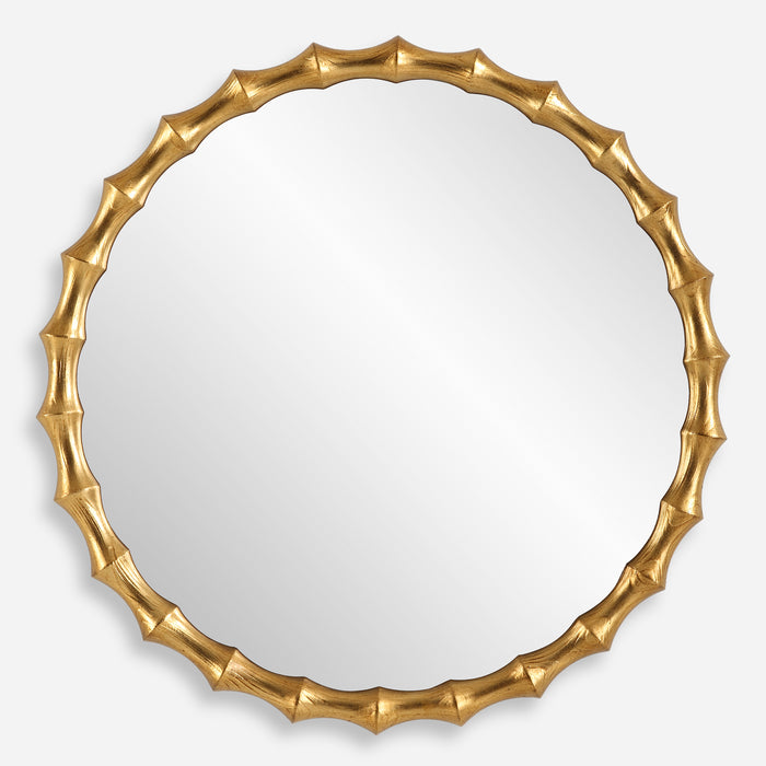 Uttermost Nacala Round Gold Mirror