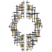 Uttermost Reflection Metal Grid Wall Decor, S/2