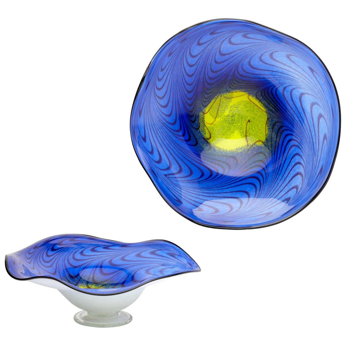 Large Art Glass Bowl-MD by Cyan