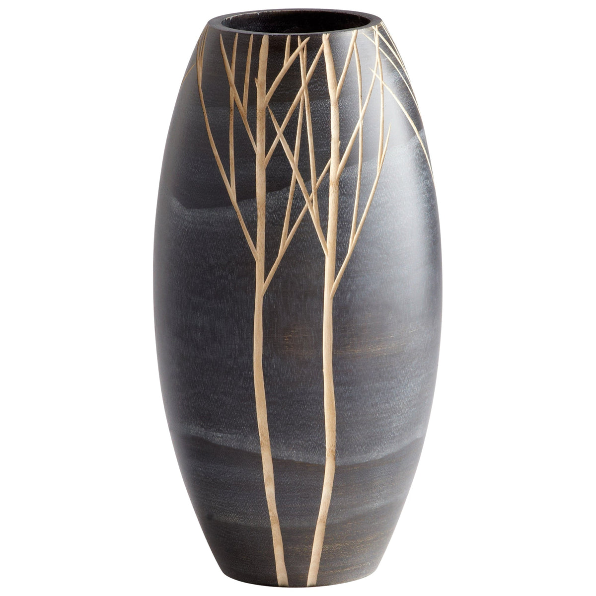 Onyx Winter Vase|Black-SM by Cyan