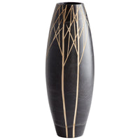 Onyx Winter Vase|Black-LG by Cyan