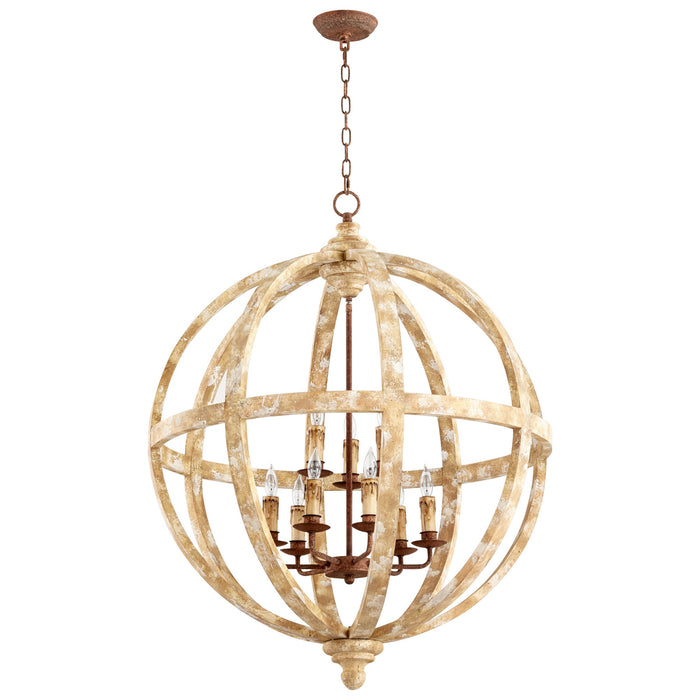 Landon Nine Light Pendant by Cyan