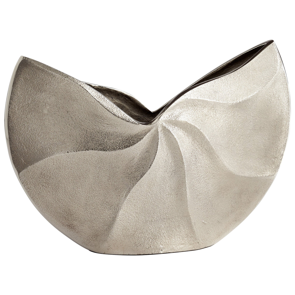 Varix Vase | Raw Nickel by Cyan