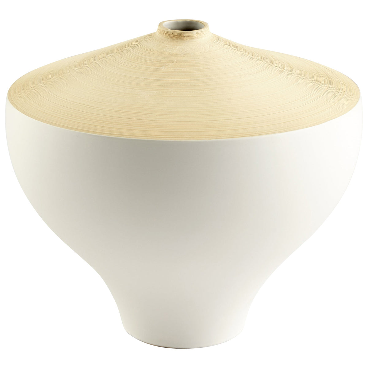 Inez Vase|Matte White-MD by Cyan