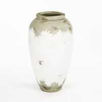 Distressed Off-White Large Vase (14A112) by Zentique