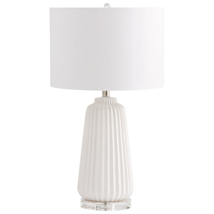 Delphine Table Lamp|White by Cyan