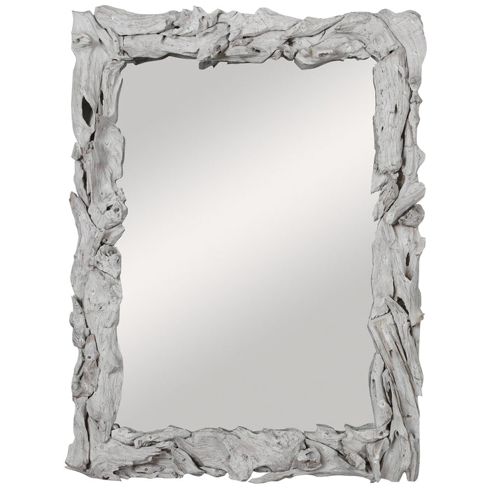 Uttermost Rio Whitewash Teak Mirror