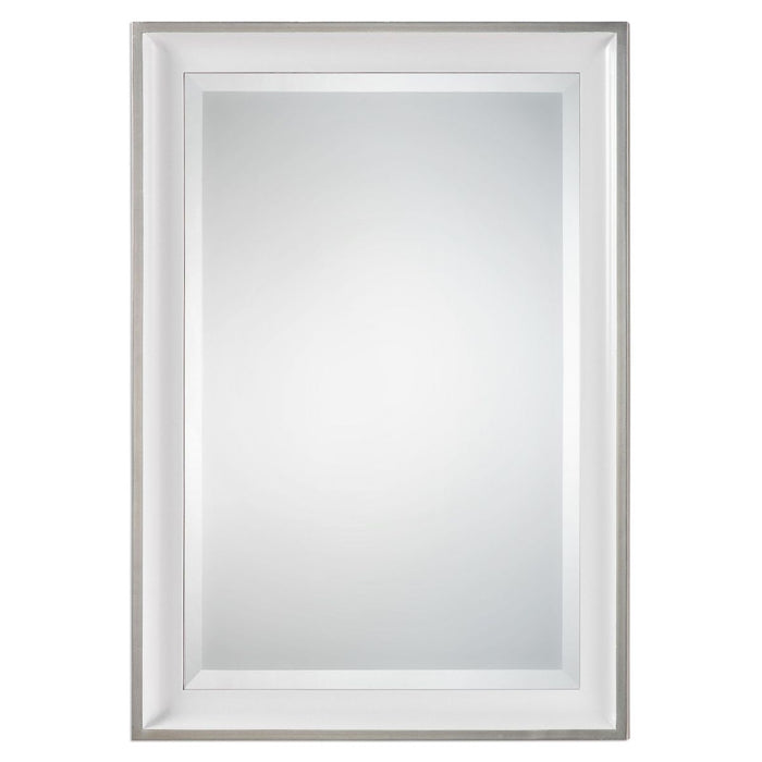 Uttermost Lahvahn White Silver Mirror