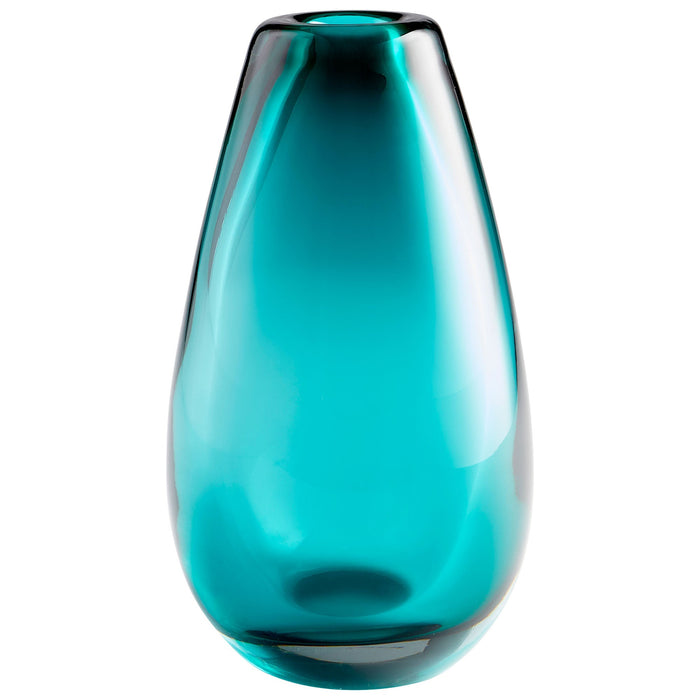 Blown Ocean Vase|Blue-LG by Cyan