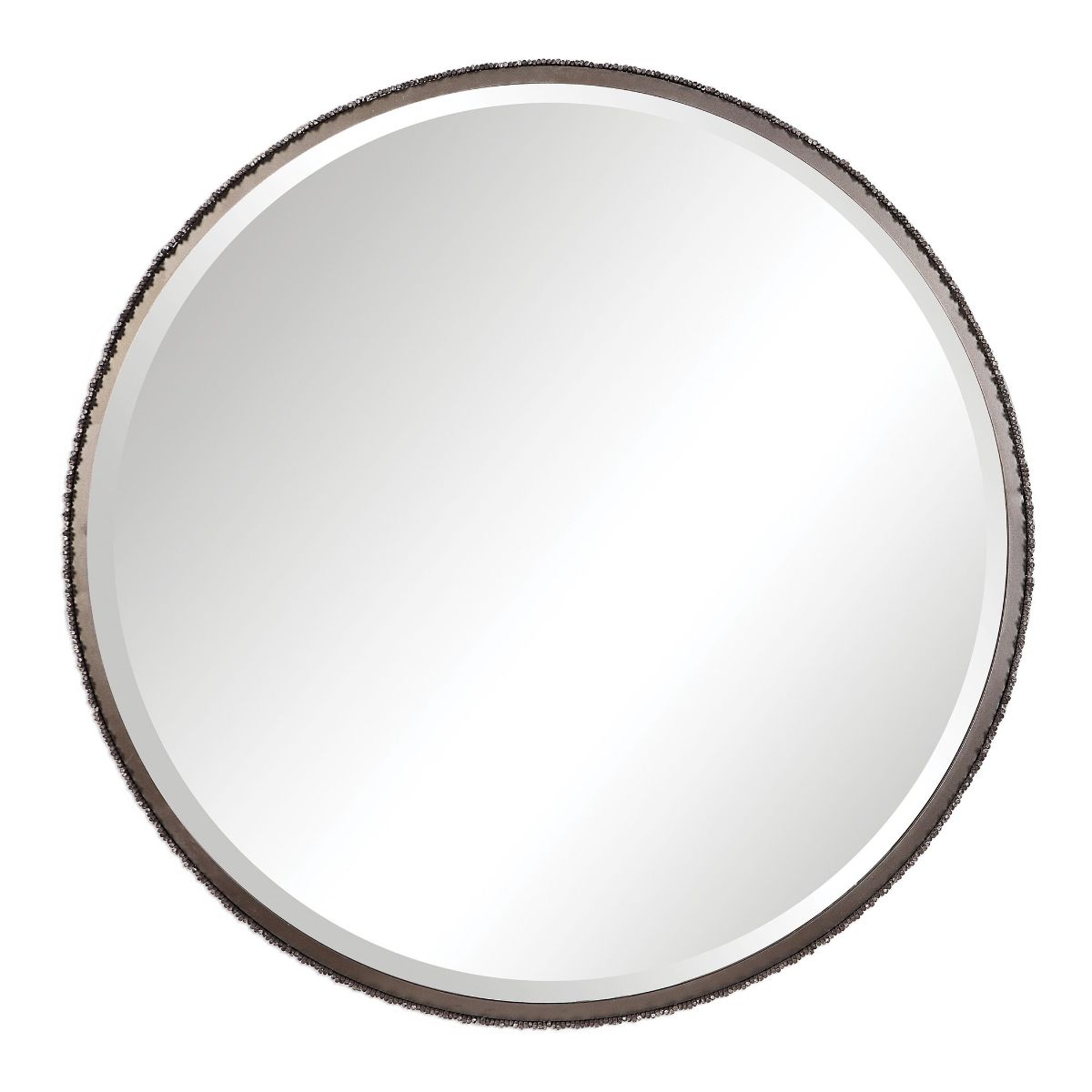 Uttermost Ada Round Steel Mirror