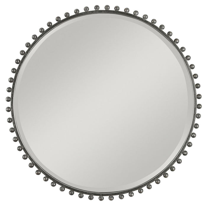 Uttermost Taza Round Iron Mirror