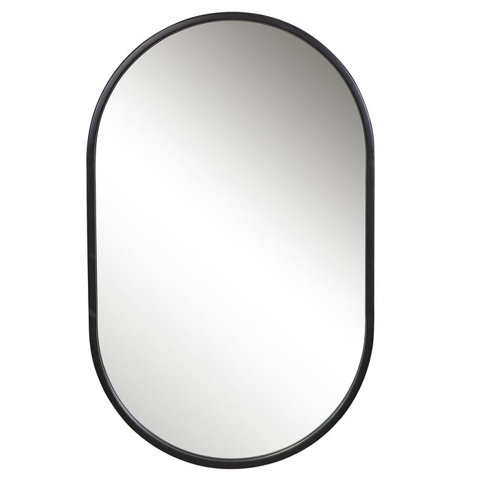 Uttermost Varina Minimalist Black Oval Mirror