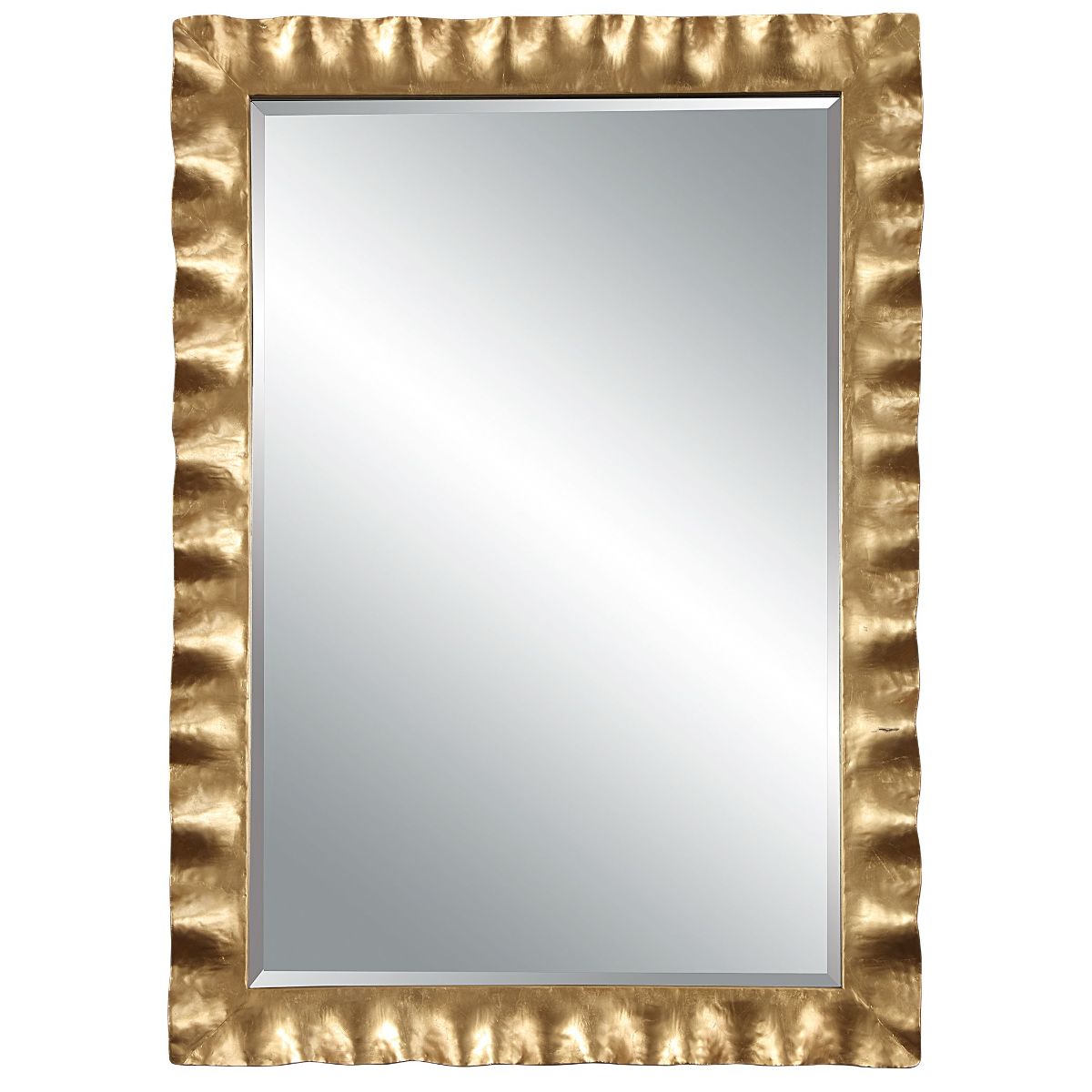 Uttermost Haya Scalloped Gold Mirror