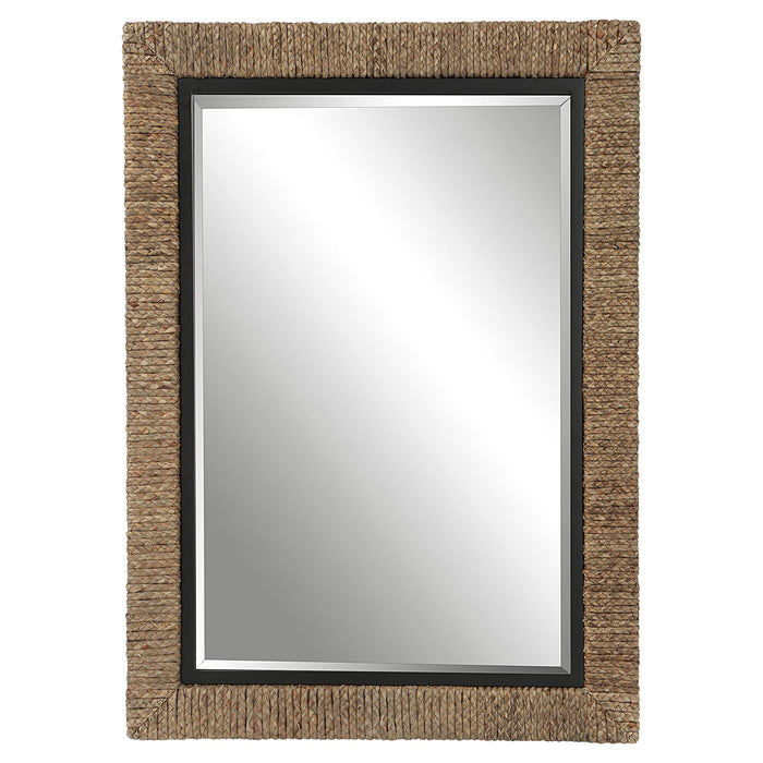 Uttermost Island Braided Straw Mirror