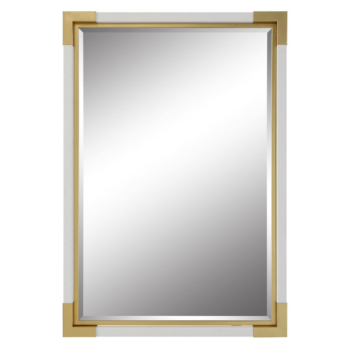 Uttermost Malik White & Gold Mirror