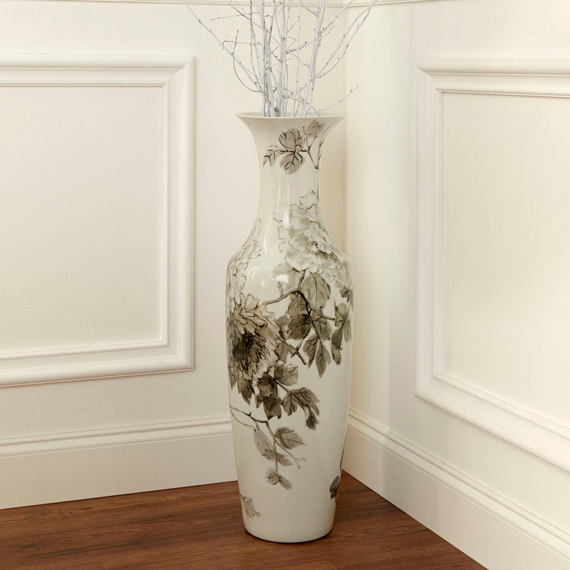 Blossom Vase|Black& White by Cyan