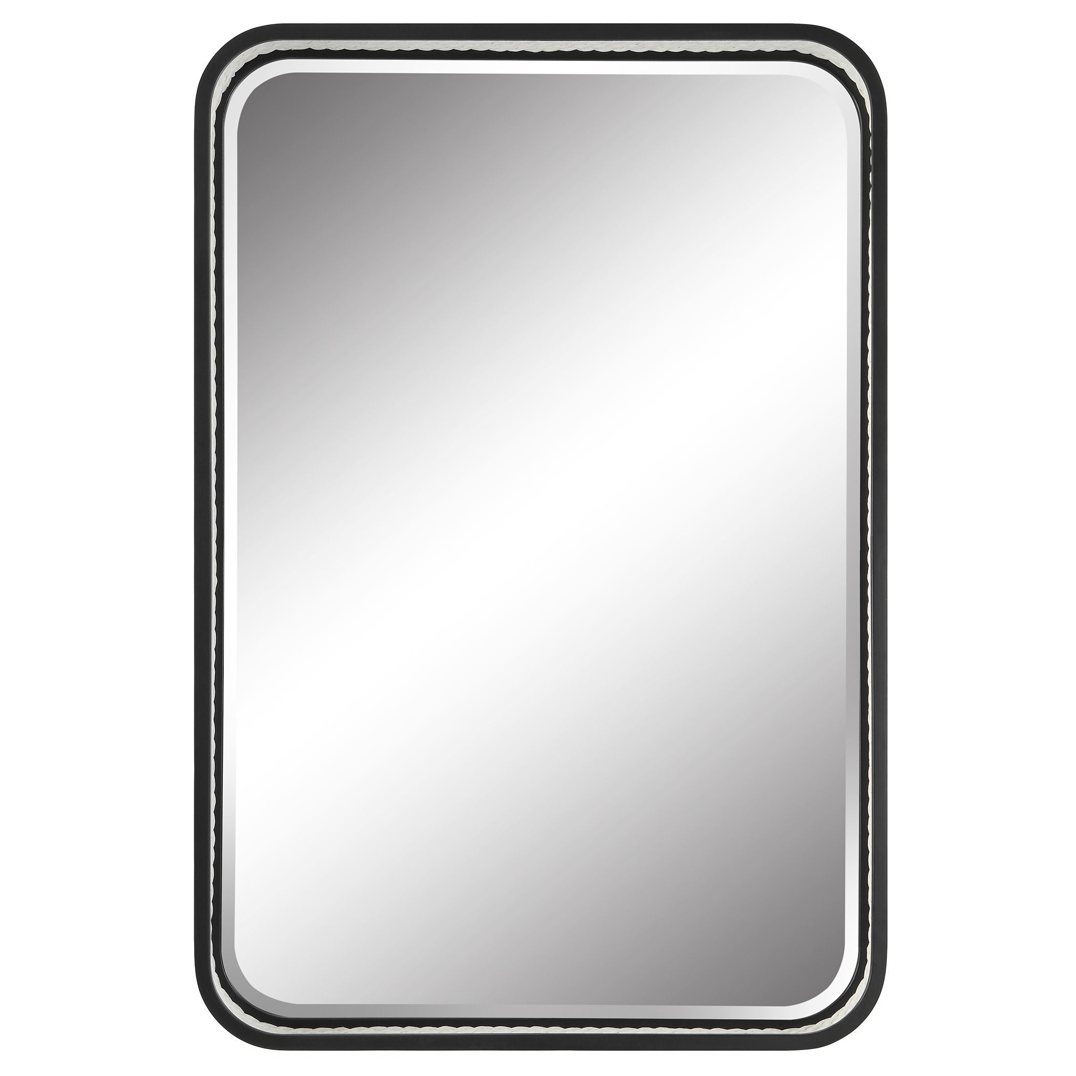 Uttermost® Sailor's Knot White Small Round Mirror