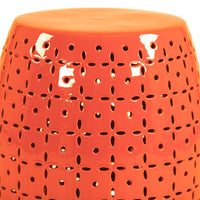 Lovell Garden Stool Orange by Zentique