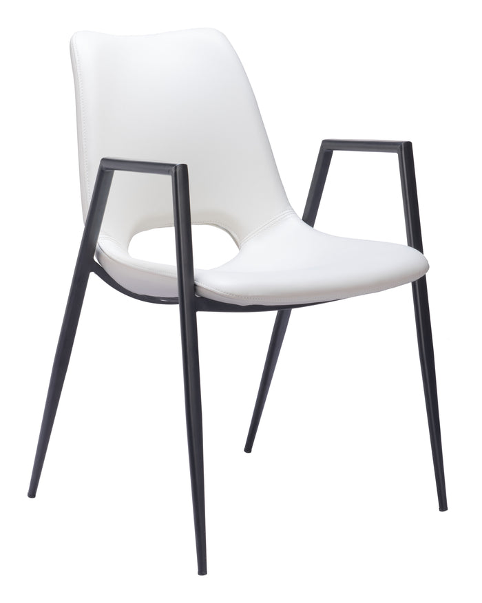 Desi Dining  Chair (Set of 2) White