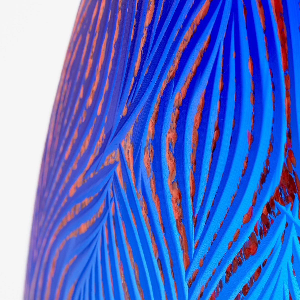 Fused Groove Vase | Blue by Cyan