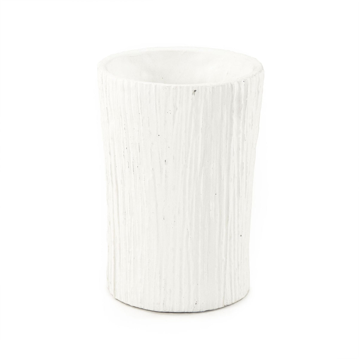 Distressed White Vase (10043L A148) by Zentique