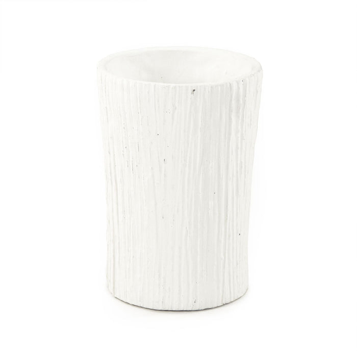 Distressed White Vase (10043L A148) by Zentique