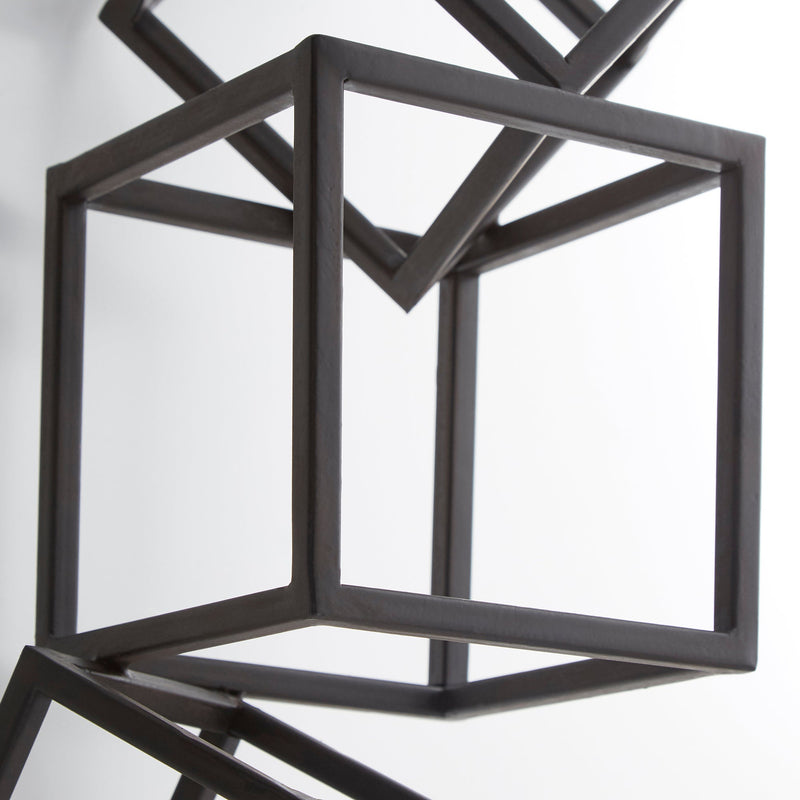 Cubed Tree Wall Art|Black by Cyan