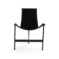 Black Hide Sling Chair by Zentique