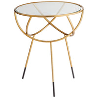 Gyroscope Side Table|Gold by Cyan