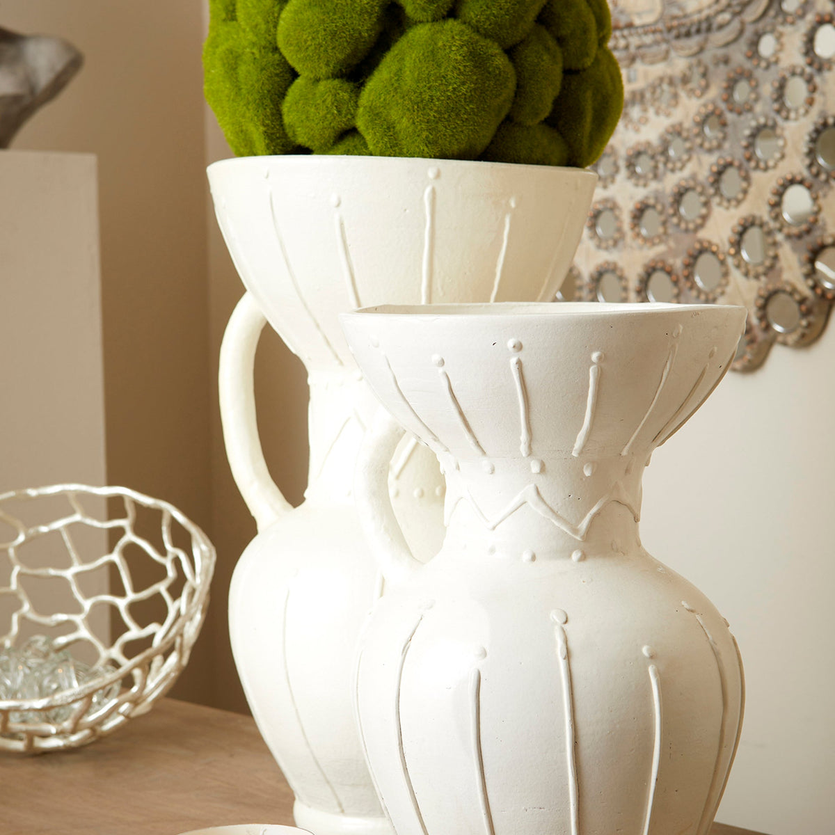 Ravine Vase|White-Medium by Cyan